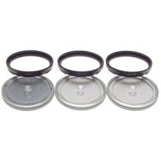 Set of 3 ZEISS softar filters I II III B50 case HASSELBLAD camera lens accessory