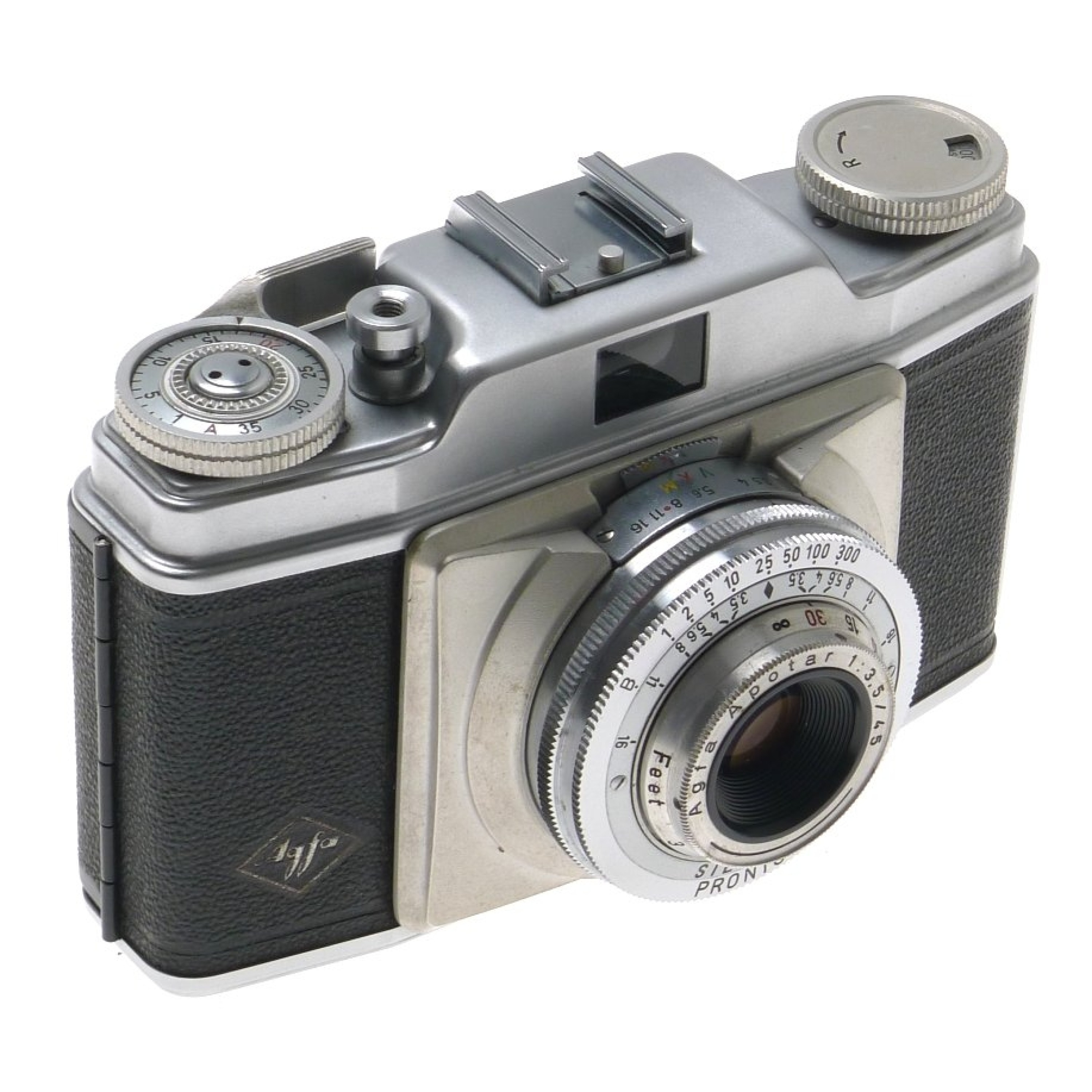 AGFA SILETTE CAMERA APOTAR 3.5/45mm LENS PRONTO SVS f=45mm LEATHER