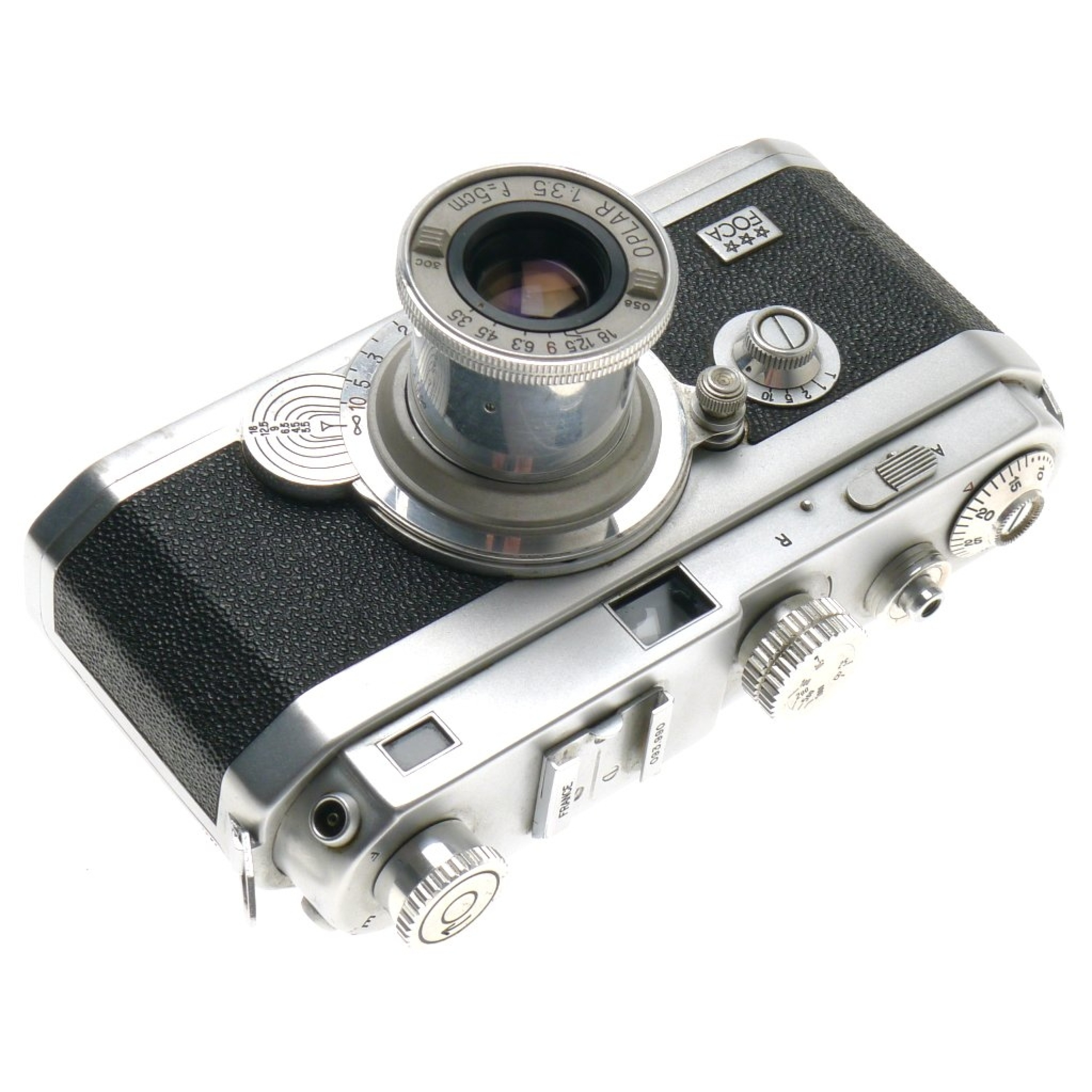 Buy foca rangefinder camera oplar 1:3.5/5cm lens 2.8/50mm chrome flash sync  working | vintage film cameras, lenses & accessories | cameratique.com