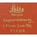 LEICA FISON BOX LEITZ ELMAR CHROME LENS HOOD SHADE RARE ELMAR 3.5/5cm LEITZ 5cm