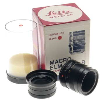LEICA MACRO-ELMARIT-R 1:2.8/60mm PRIME f=60mm SLR CAMERA LENS W/ADAPER M240 BOX