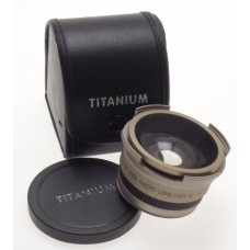 TITANIUM SUPER WIDE MACRO 0.42 X AF AUXILLARY LENS CASE CLEAN GLASS 46mm MOUNT