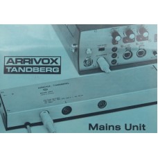 Arrivox tandberg mains unit user instruction manual