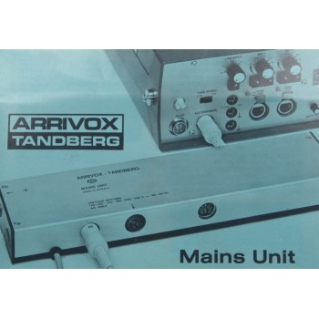 Arrivox tandberg mains unit user instruction manual