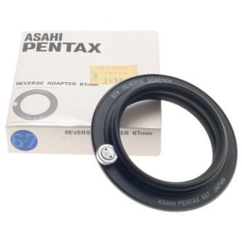PENTAX ASAHI 6x7 CAMERA LENS REVERSE RING ADAPTER BOXED 67mm EXCELLENT CONDITION