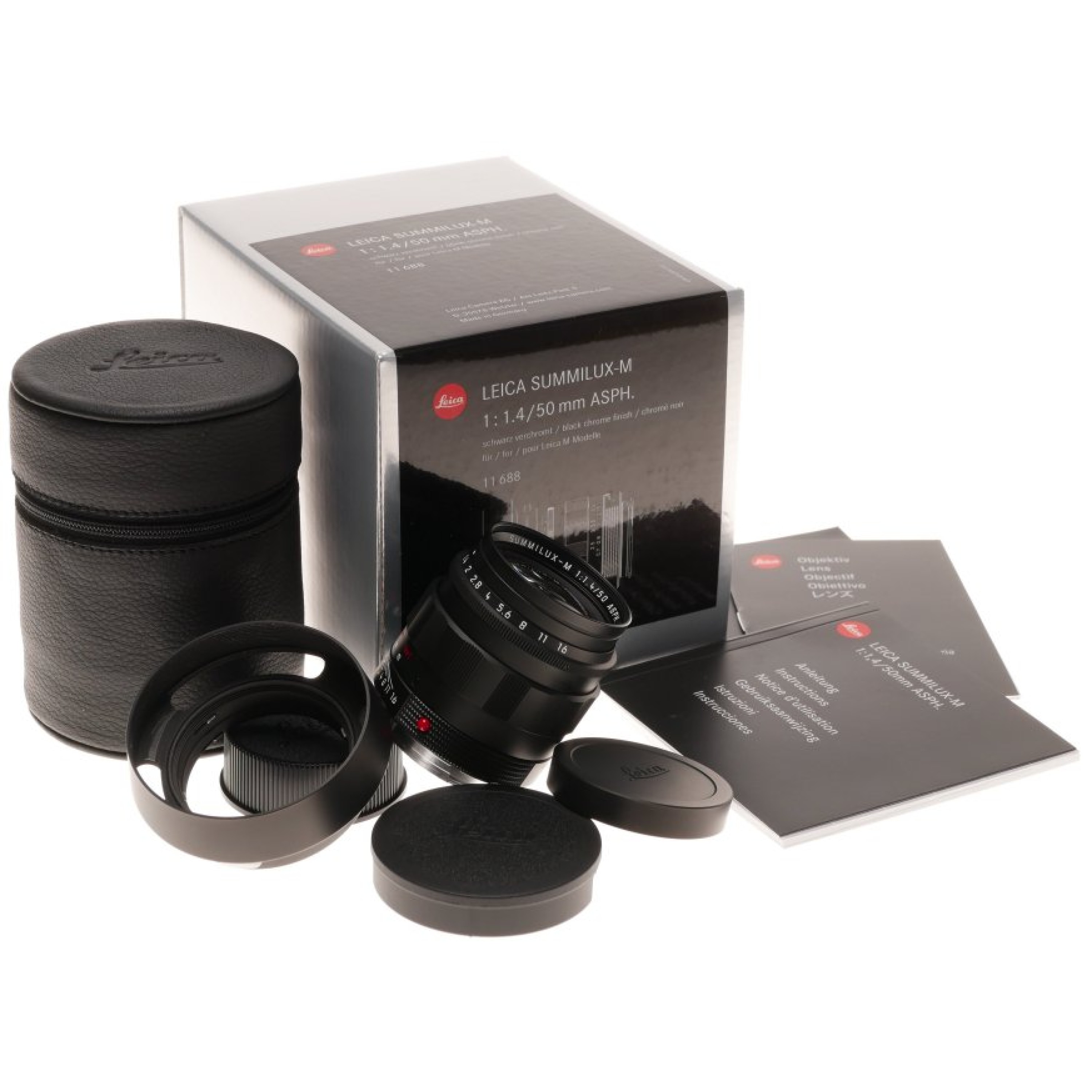 50 Summilux Leica 50mm Apo Black Chrome Black Chrome Used Leica