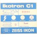 ZEISS IKOTRON C1 SLR vintage film camera flash boxed Ikon cable manual complete