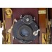 Vintage wood and brass folding field camera Orthostigmat Beck Steinheil lens