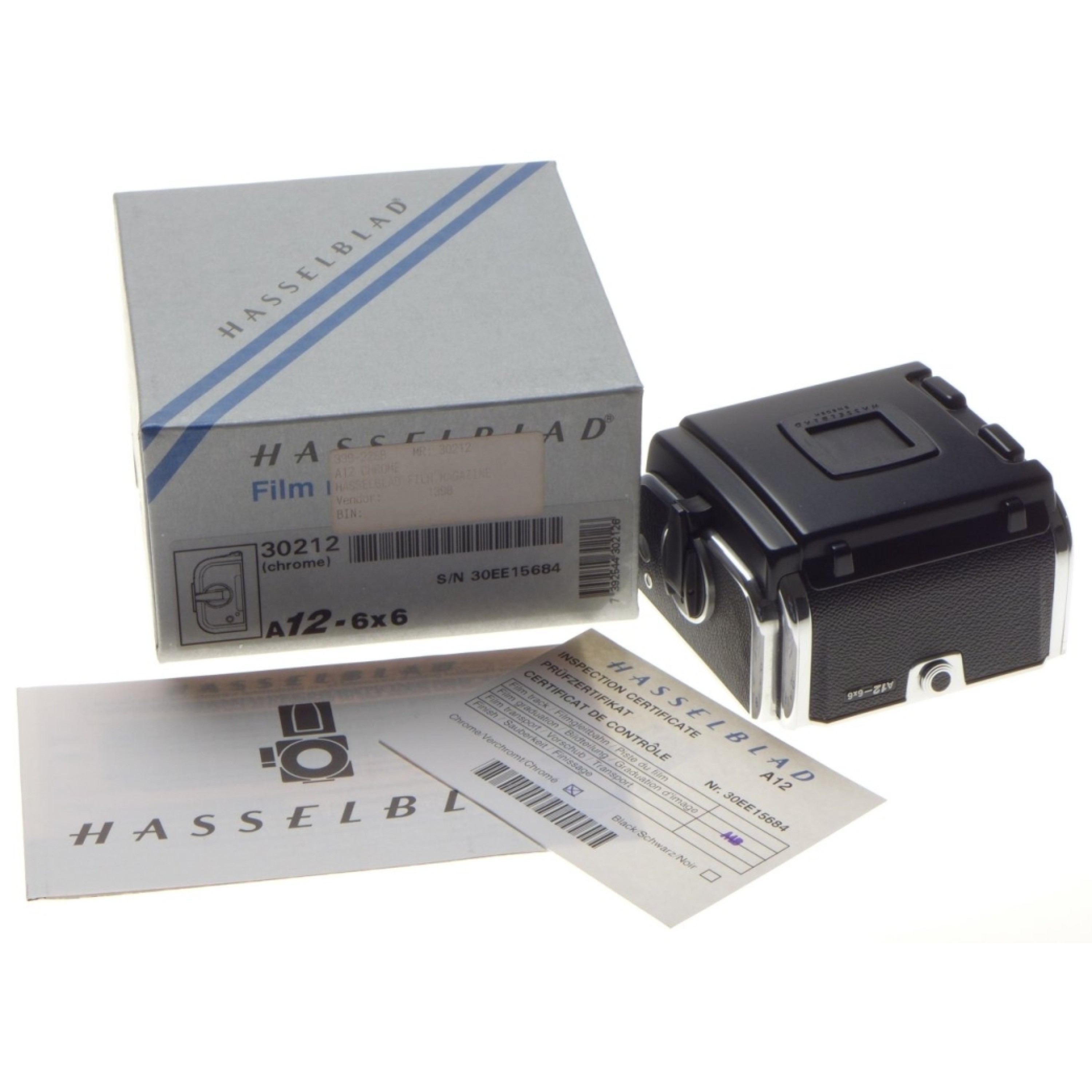 Buy hasselblad 30212 a12 6x6 chrome mint- boxed 120 film back
