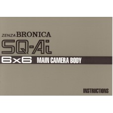 Zenza bronica sq-ai 6x6 main camera body instructions manual