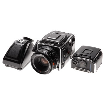 Hasselblad 205FCC Camera Planar 1:2.8/80mm lens 2x E12 6x6 backs 205 FCC PM45