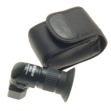 NIKON DR-6 BLACK FOCUSSING EYEPIECE 1x, 2x MAG RIGHT ANGLE VIEW FINDER CASE MINT