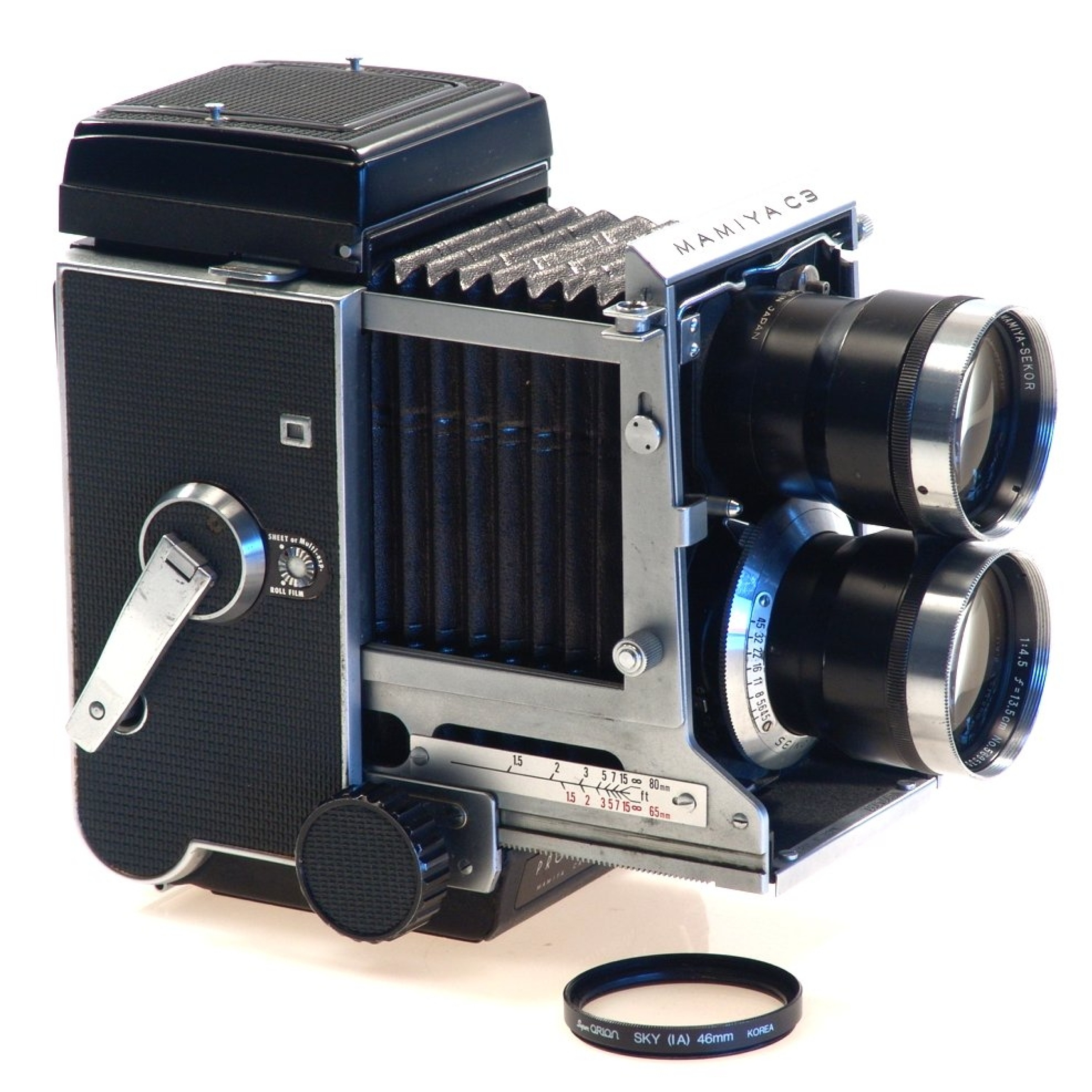 MAMIYA C3 TLR PROFESSIONAL FILM CAMERA 4.5/135mm LENS