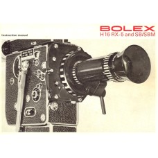 Bolex h16 rx 5 and sb sbm instruction manual