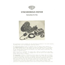 Arriflex 16 synchronous motor instructions for use