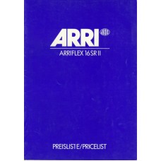 Arriflex 16 sr II pricelist vintage camera user instruction manual