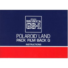 Bronica gs-1 polaroid land pack film back g instructions