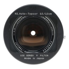 RE Auto-Topcor 1:3.5 f=25mm Kogaku 3.5/2.5cm wide angle rare lens