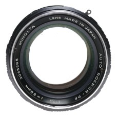 Auto Rokkor-PF 1:1.4 f=58mm Minolta vintage SLR camera lens 1.4/58 portrait