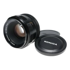 Konica Hexanon AR 52mm F1.8 vintage SLR camera lens 1.8/52
