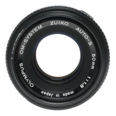OM-System Zuiko Auto-S 50mm 1:1.8 Olympus vintage SLR lens