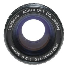 Pentax-110 1:2.8 50mm subminiature lens f/2.8 lens caps 2.8/50mm