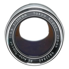 Topcon RE Auto-Topcor 1:5.6 f=200mm f/5.6 f=200mm Vintage SLR camera lens