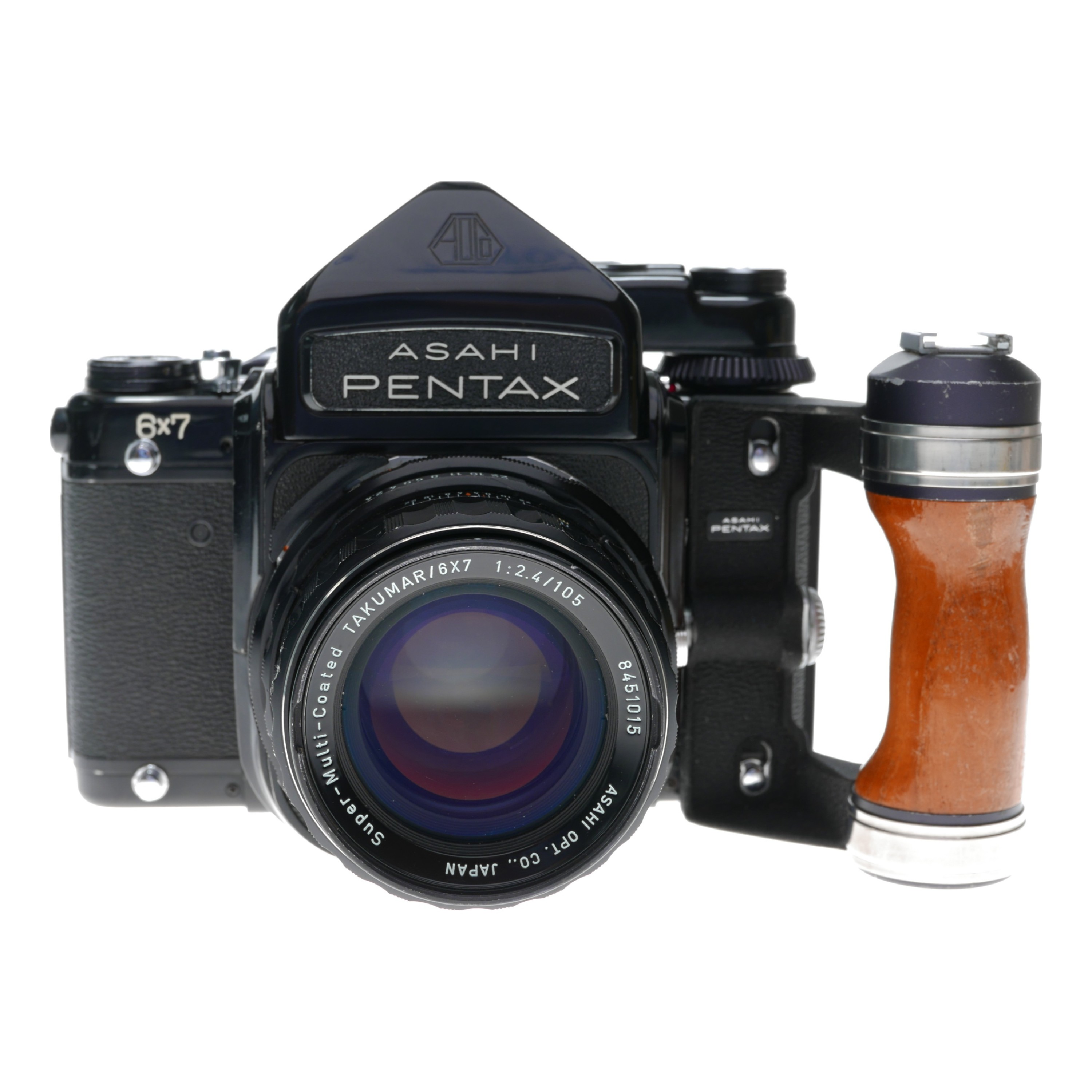 Pentax 6x7 medium format camera f/2.4 Takumar 1:2.4/105mm box