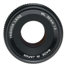 Yashica lens ML 50mm 1:2 SLR vintage lens 2/50 f/2 caps and filter clean