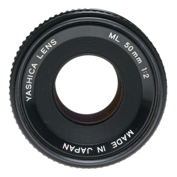 Yashica lens ML 50mm 1:2 SLR vintage lens 2/50 f/2 caps and filter clean
