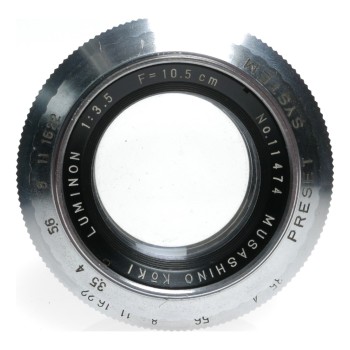 Luminon 1:3.5 f=105mm Rittreck medium format camera lens f/3.5