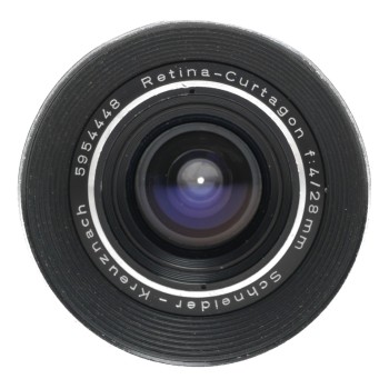 Retina-Curtagon f4/28mm Schneider wide angle vintage lens 4/28 hood