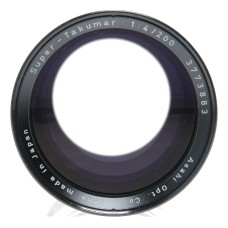 Super-Takumar 1:4/200 Asahi f=200mm Pentax f/4 vintage SLR lens