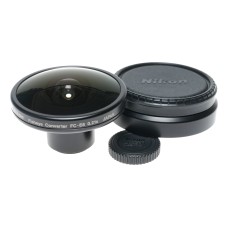 Nikon Fisheye converter FC-E8 0.21x ultra wide angle lens caps