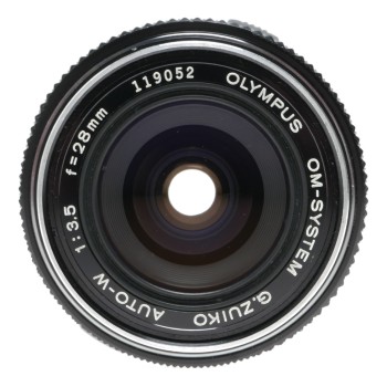 Olympus 1:3.5 f=28mm Zuiko Auto-W OM-System vintage SLR wide lens set
