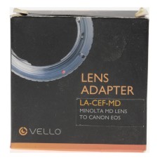 Vello Minolta MD Lens to Canon EOS Camera LA-CEF-MD Adapter