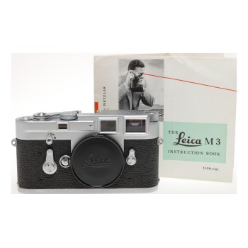 Leica M3 Rangefinder Camera Body for 35mm Film with Instructions