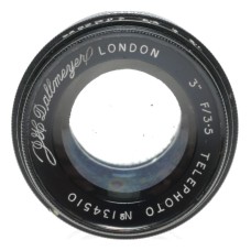 Dallmeyer 3 inch F/3.5 Telephoto K1 London C-mount vintage camera lens