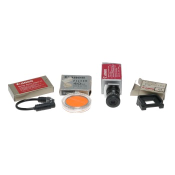 Canon remote switch adapter T3 filter magnifier eyepiece slr assortment