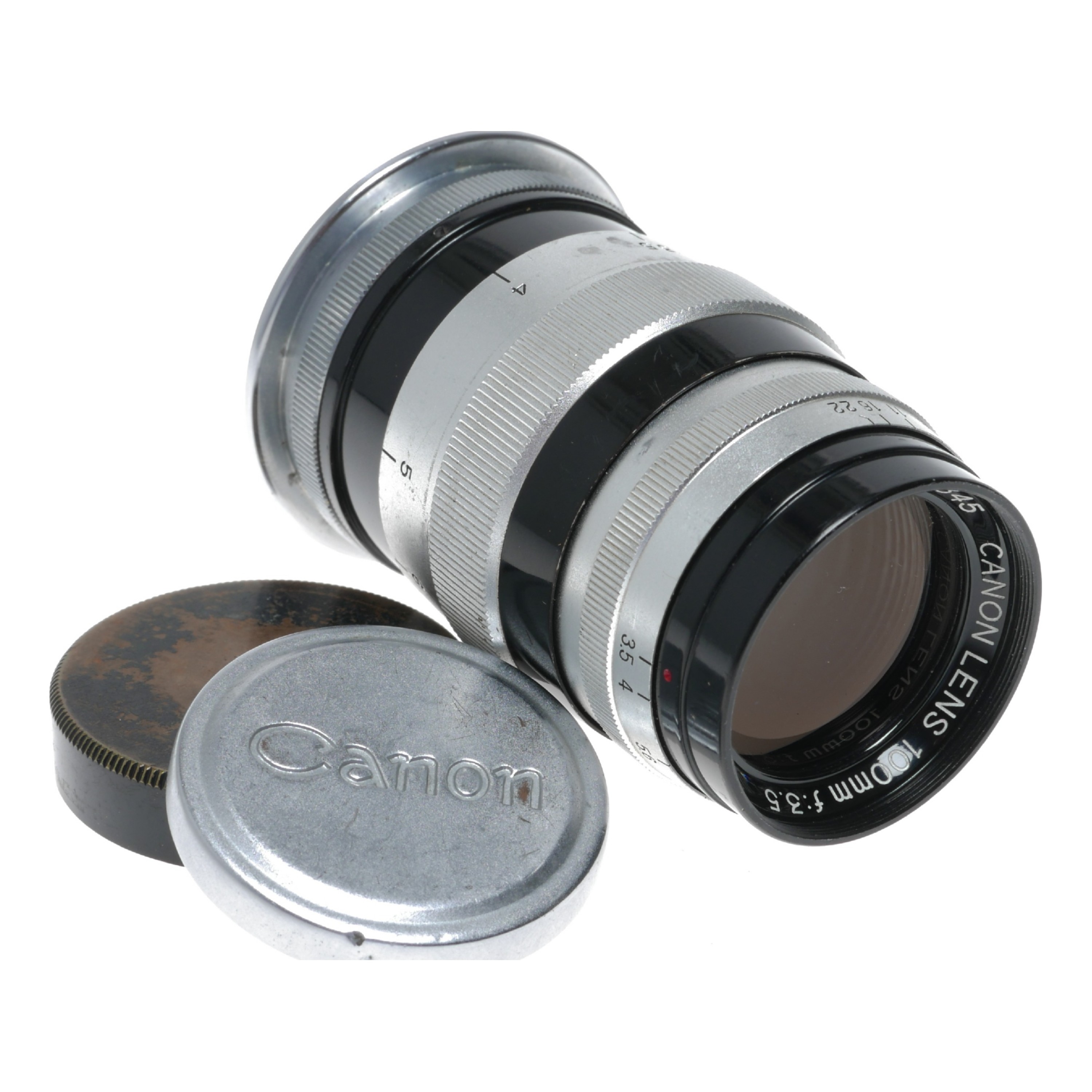 Canon lens 100mm f3.5 RF coupled vintage 3.5/100 M39 LTM mount