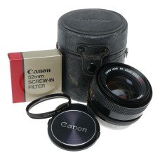 Canon Lens FD 55mm 1:1.2 S.S.C vintage 35mm SLR film camera lens 1.2/55