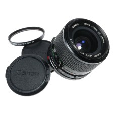 Canon Lens FD 24mm 1:2 vintage 35mm film SLR camera lens 2/24 caps filter
