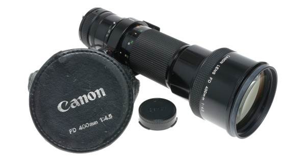Buy canon fd 400mm 1:4.5 vintage 35mm film camera lens 4.5/400mm