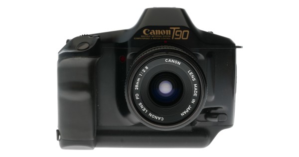 Buy canon t90 black slr camera retro fd 28mm 2.8 lens cap and