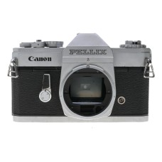 Canon Pellix SLR 35mm chrome film camera body black leather case