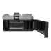 Canon Pellix SLR 35mm chrome film camera body black leather case