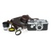 Leica IIIG camera body 35mm rangefinder Red scale Elmar f=5cm 1:3.5 lens