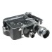 Bolex H16 vintage non reflex film movie camera body with 2 lenses