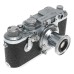 IIIf Self Timer Leica RF 35mm film camera Red Scale Elmar 1:3.4 f=5cm cased