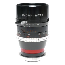 Macro-Switar 1:1.9 f=75mm C-mount Cine lens 1.9/75 caps case hood set